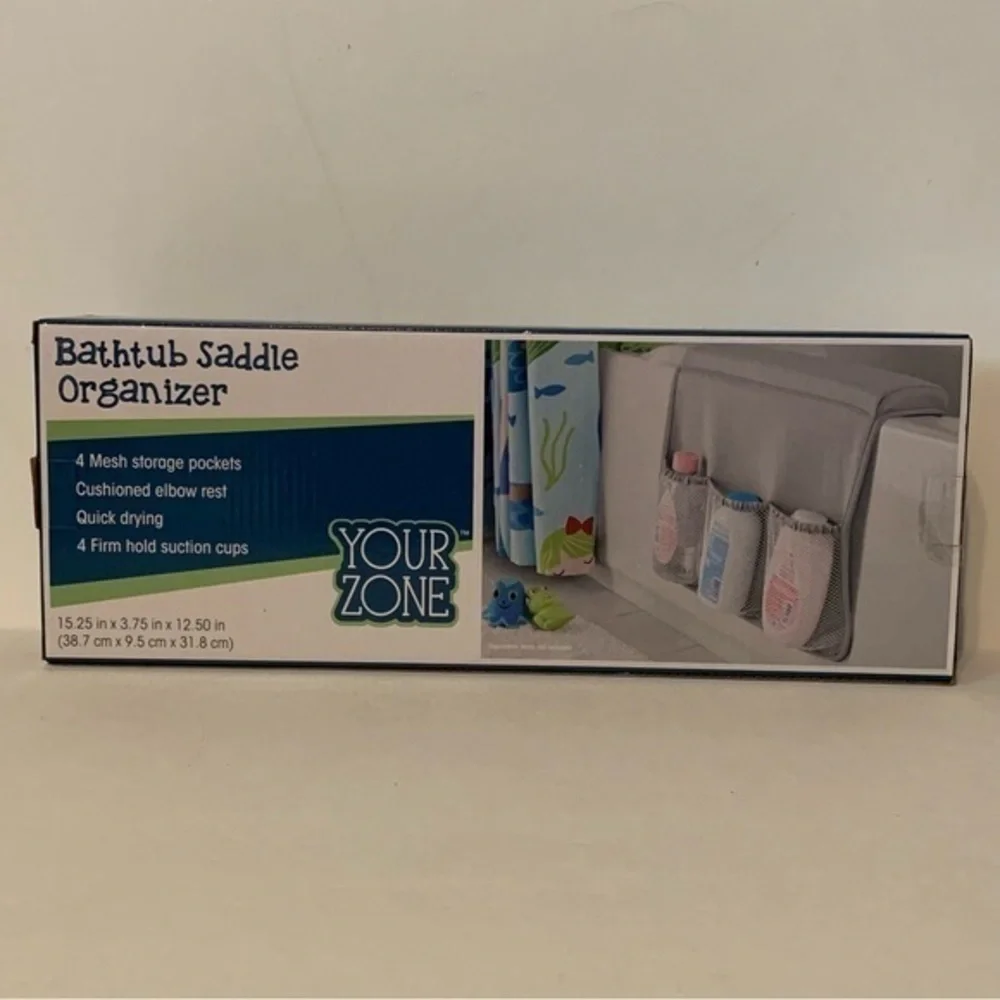 NIB. YOUR ZONE Bathtub Saddle Organizer